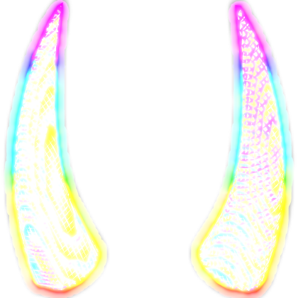 Animated Rainbow Outline Horns (Glowing)
