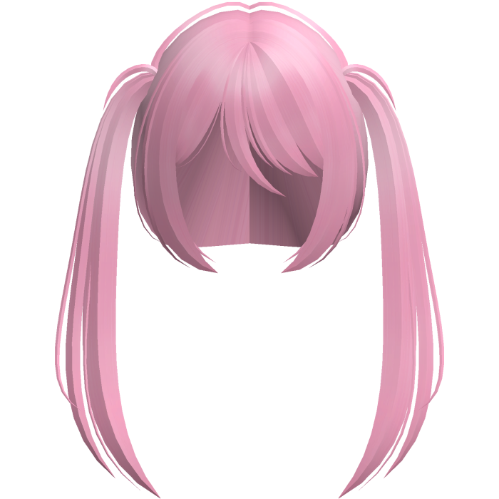 moe vkei emo wispy ponytails long hot pink