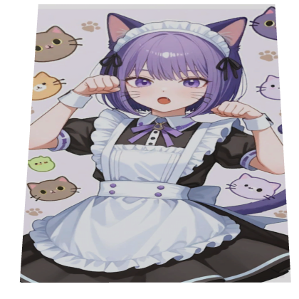 Purple Cat Girl cape Roblox item