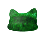 [CODE: GL2] Green Fur Beanie w/ Kitty Ears