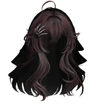 Gothic Veiled Anime Hair Pink&Black