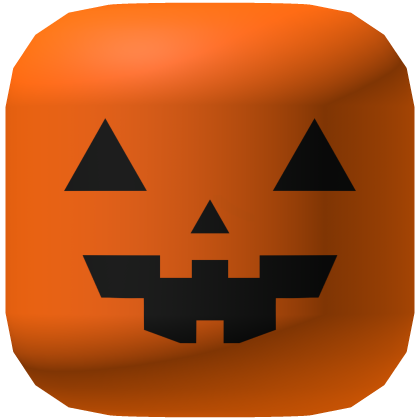 Orange Pumpkin Halloween Face Mask