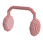Pink 8bit Headphones