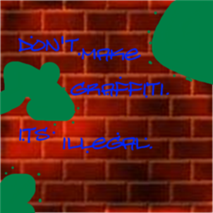 Graffiti Warning Roblox decal