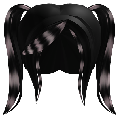 Cute Emo Pigtails Black/Pink Roblox item