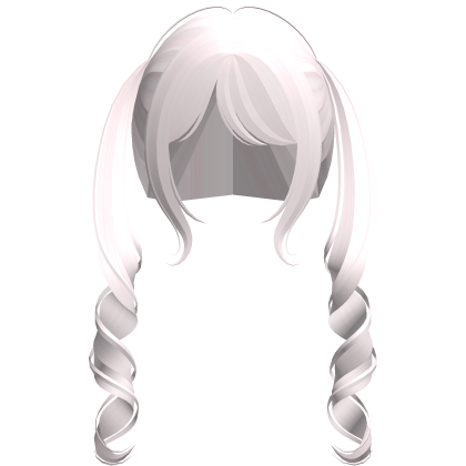 ♡ : long curly anime waifu pigtails ୨୧ pink Roblox item