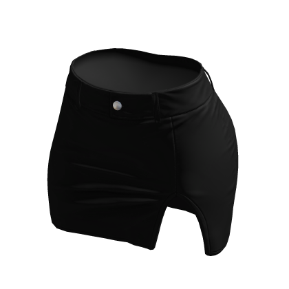 Skirt Black Tight High Waisted Mini Chibi Chic Y2K