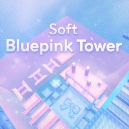 soft bluepink tower icon