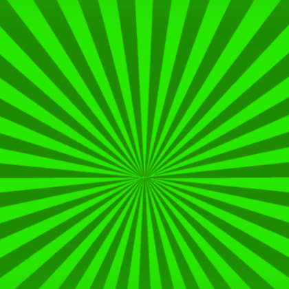 Green Comic Sun Rays/Sunburst Lines Background
