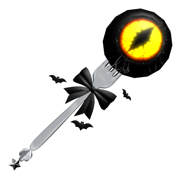 🍀Emissive Halloween Dark Eye on Fork