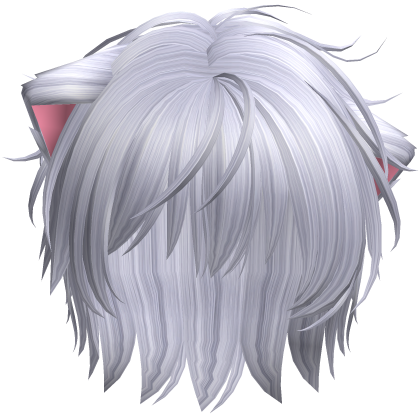 Catboy Anime Cat Ear Halloween Hair in Purple Roblox item