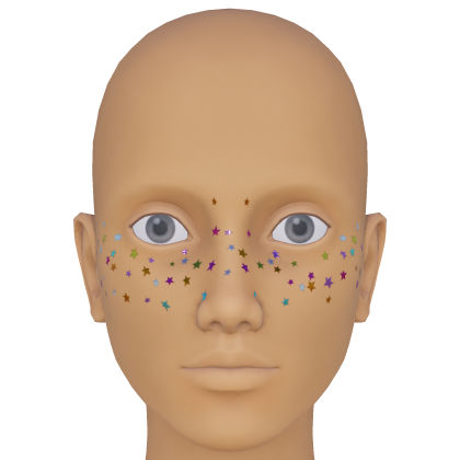 Star Sticker Face Makeup