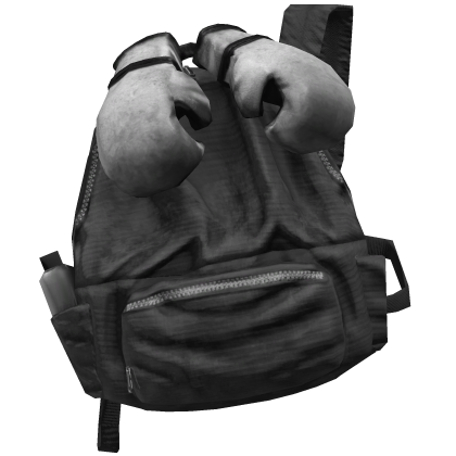 Gray Boxing Glove Grunge Backpack 1.0