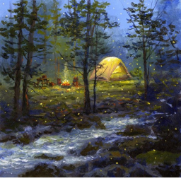 camp  fireflies