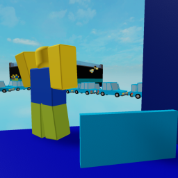 Obby Blue Cars Run