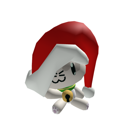 🎄CHRISTMAS🎄 Festive Cute white Cat [SHOULDER