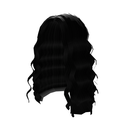 Curly Mid Part in Black Roblox item