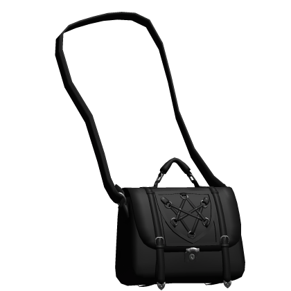 gothic emo pentagram satchel crossbody black 3.0