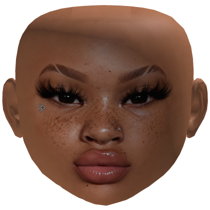 AVERY I Freckled Baddie Mesh Makeup Glossy Lips Roblox item