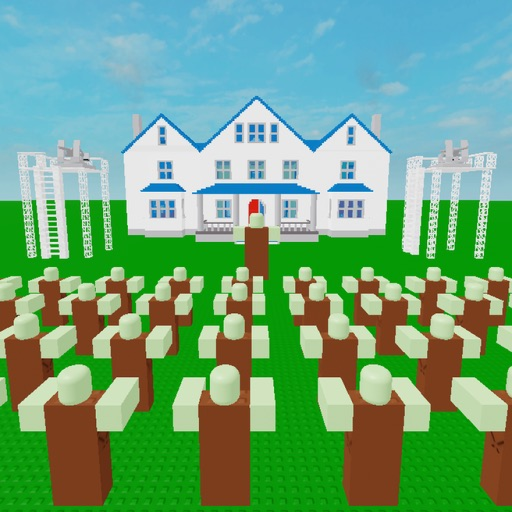 Mansion vs Zombies official Roblox game thumbnail