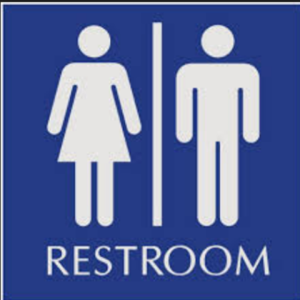 Girls and boys bathroom sign Roblox decal