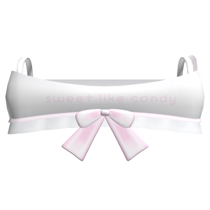 ˖. ♡ White sweet like candy baby top Roblox item