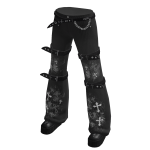 Y2k Gothic Jeans w Crosses