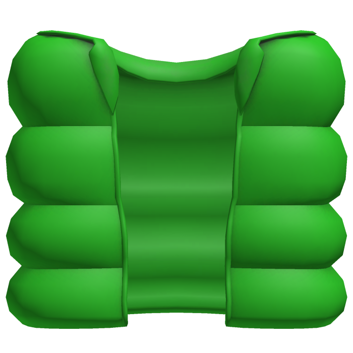 green cozy puffer vest