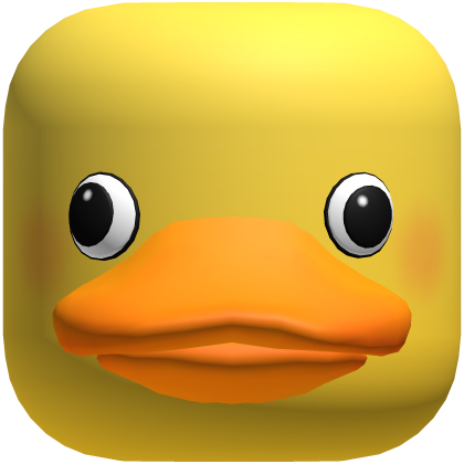 Silly Duck Face Mask Yellow Classic Cute Beak Roblox item