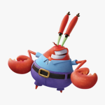 Mr. Krabs 3D Render