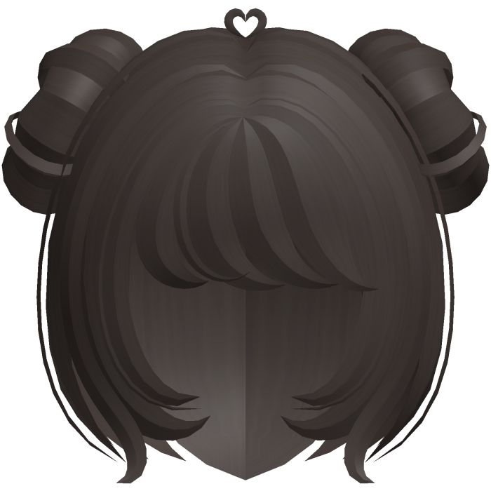 ♡ ៸៸ cute bob with fluffy buns in brown