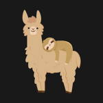 Llama and Sloth fan