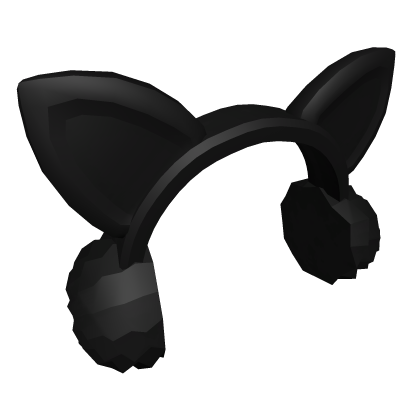 Black Earmuffs with Ears
