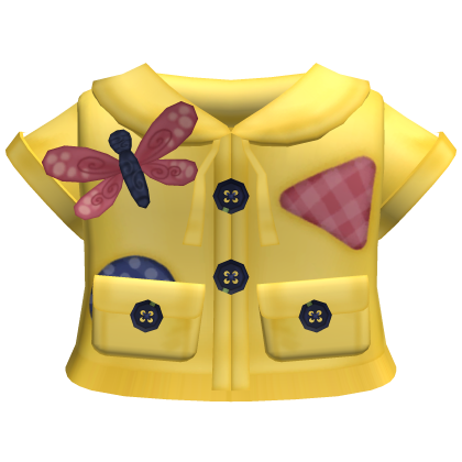 Adorable Coraline Oversized Button Patch Raincoat Roblox item