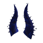 Blue sparkle horns