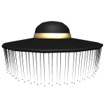 Dazzling Wide Hat