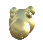 Gold LIMITED EDITION Mr Stitchy Head Piggy