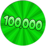 100K Cash Roblox badge thumbnail