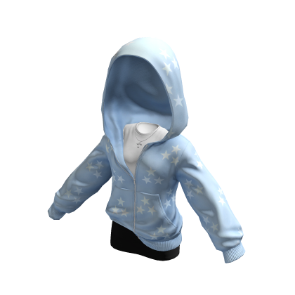 Y2K Outfit Set Blue Hoodie Skirt Cozy Overfit Top thumbnail