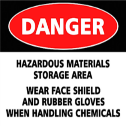 danger sign decal Roblox decal