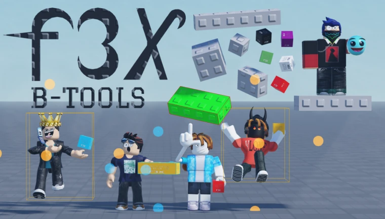 [Azul] Sandbox de Construção Gratuita F3X Btools - Roblox