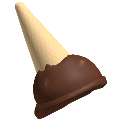 ୨୧ : sweet melted ice cream hat ♡ chocolate Roblox item