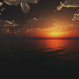 Sunset.
