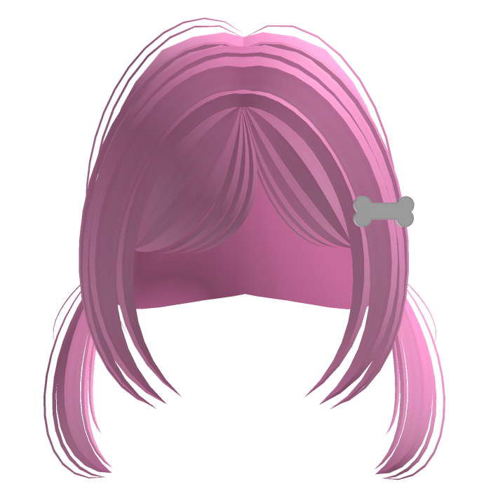 ♡ ꒰ Cute Kawaii Tween Pigtails in Dark Pink