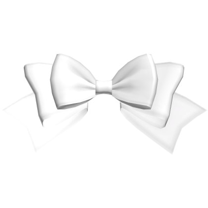♡ adorable head ribbon in white