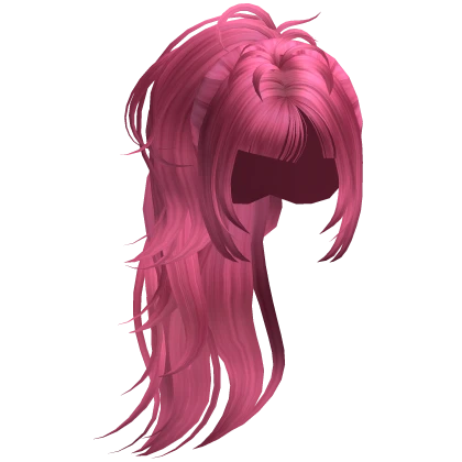 reipon♡ ♡ Gyaru Oversized Side Ponytail (Hot Pink) | Roblox Item