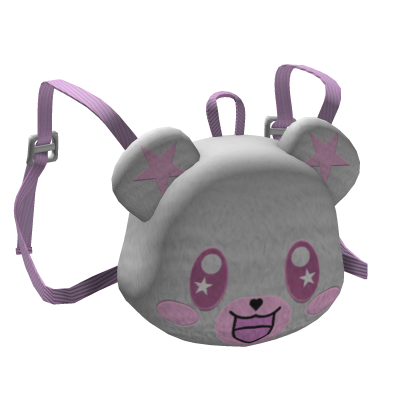 Fluffy Cute Kawaii Bear Backpack in White (1.0)