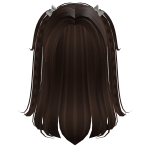 Pigtail  Elegant Soft Straight Hair w Bow