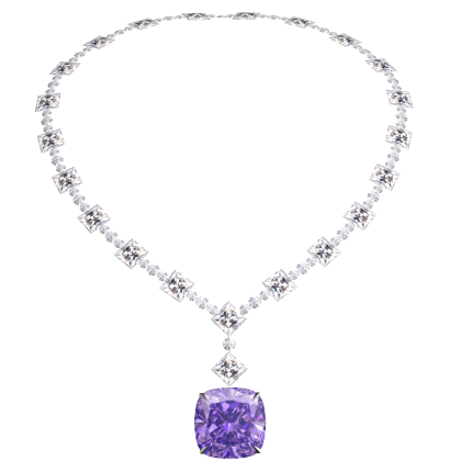 Kim's Lavender Diamond Necklace Roblox item