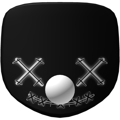 Halloween Evil Black n White Clown Mask  Roblox item